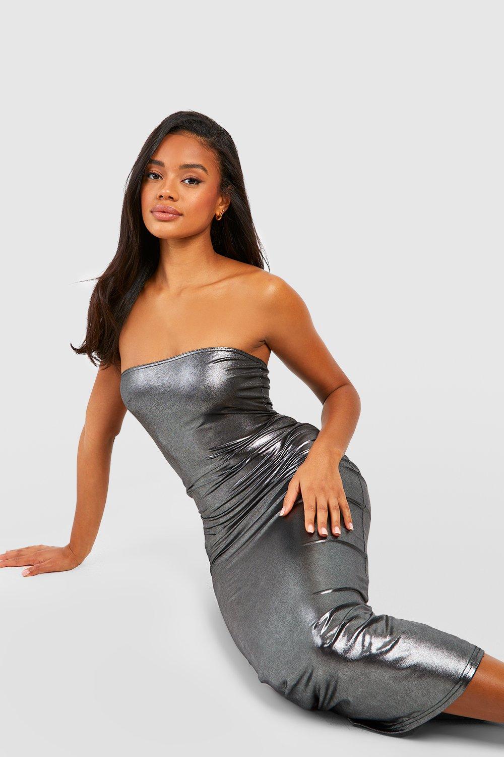 Boohoo metallic sale